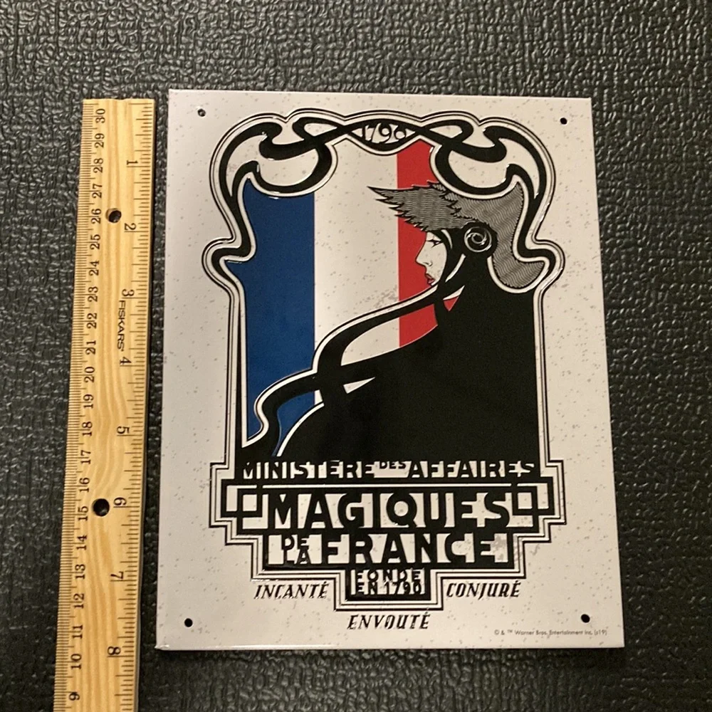 French Ministry of magic sign & 4 stickers from harry potter Fantastic beasts